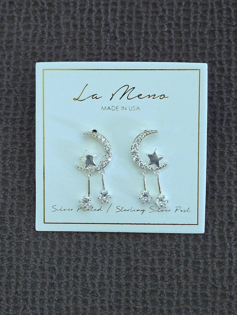 La Meno Silver🤍 "Starling"🌠 Earrings - Picture 4 of 13